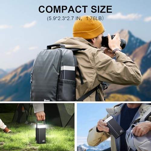 Portable Charger Power Bank 60000mAh, 22.5W Fast Charging Battery Pack