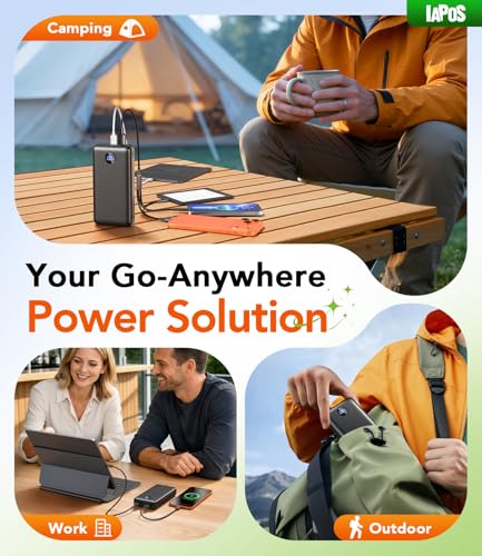 IAPOS Portable Charger 60000mAh, 5-Device Charging Power Bank Battery Pack