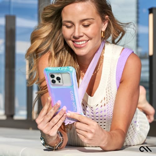 Case-Mate Soap Bubble IP68 Waterproof Phone Pouch - Iridescent - color: Iridescent