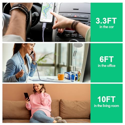 JIUWFOX USB to USB C Cable, (5Pack, 3/3/6/6/10ft) Type C 3A Fast Charging - size: 3+3+6+6+10 ft