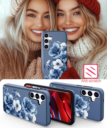 for Samsung Galaxy S24 / S25 Case - Blue Nice Flower - color: Blue Nice Flower