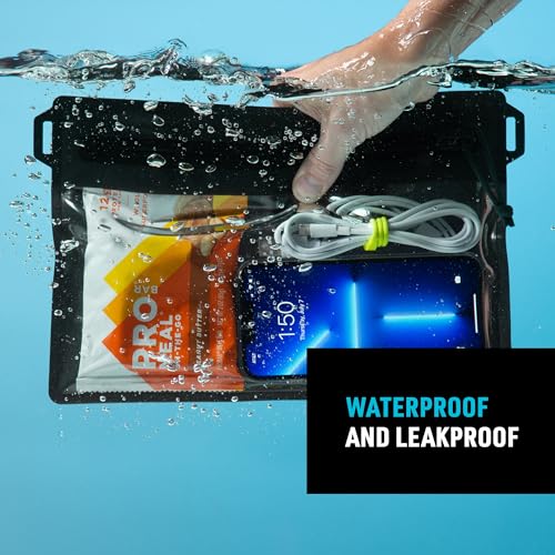 Nite Ize RunOff Waterproof Travel Pouch with TRU Zip - Dry Pouch for Phone & Travel Necessities - Touchscreen Friendly - Waterproof with Reliable Zipper - Medium, Charcoal - style: Medium