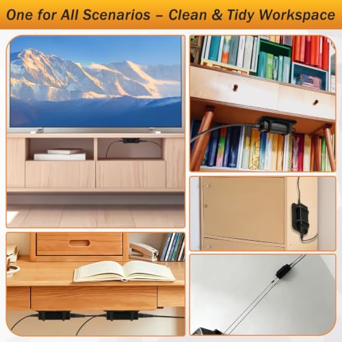 Under Desk Laptop Charger Holder Silicone Power Brick Mount with Adhesive - size: 1pc