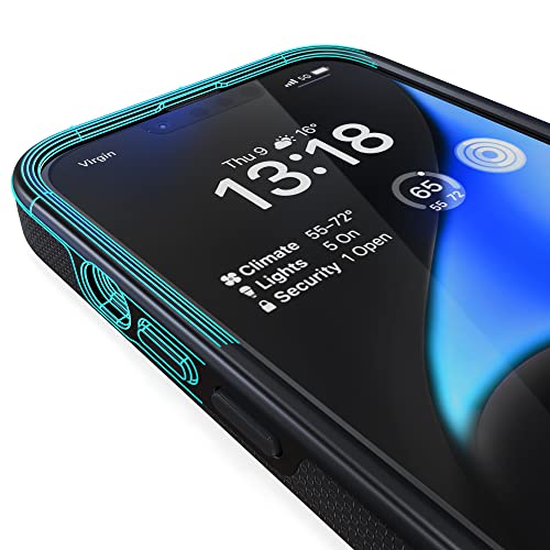 Crave Dual Guard for iPhone 14, Shockproof Protection Dual Layer Case for Apple iPhone 14 (6.1") - Black - color: Black