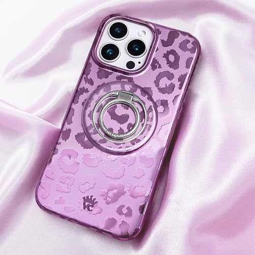VELVET CAVIAR Compatible with MagSafe Phone Grip - color: Amethyst Leopard