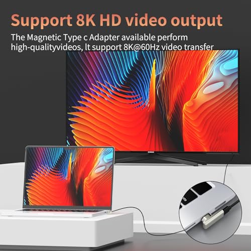 240W 90° Magnetic USB-C Adapter, 40Gbps, 4K, Right-Angle - size: 2 Pack (4 Tips)