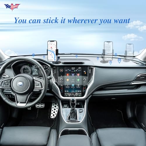 2026 Upgraded Car Phone Mount, 780° Adjustable Magnetic Anti-Slip Mat-Black - size: Mat-Black