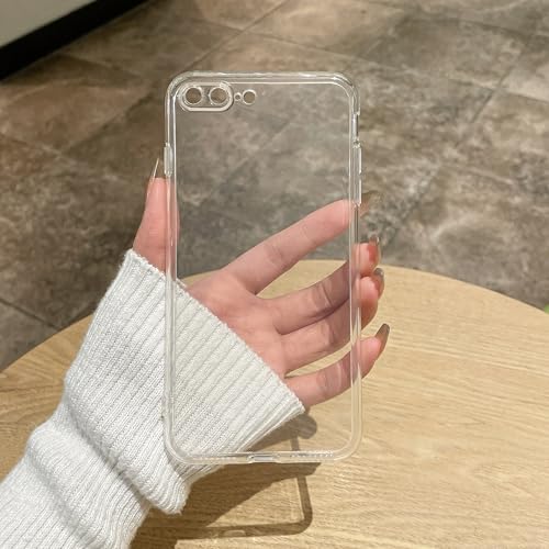 Clear Case for iPhone 7/8 case.Soft Phone Cover Slim Light Full Protection Shockproof (Clear, for iPhone 7/8) - size: for iphone 7/8