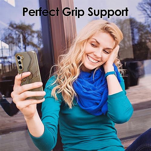 Phone Ring Grip Holder, 360° Rotation Cell Phone Grip Stand, Finger Ring Stand, Metal Finger Ring Grip Kickstand Compatible with iPhone 17 Pro Max 16 15 14 13 12 Magsafe Accessories, OffWhite - color: Elegant White