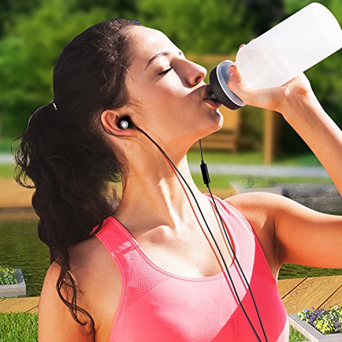 Wired Earbuds with Microphone Super Bass Passive Noise Cancelling Corded