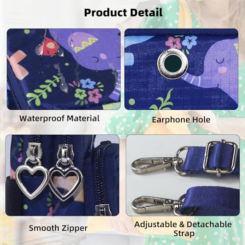 Small Crossbody Bag for Women - Mini Phone Purses with Crossbody Strap and Wallet - Nylon Arm Bag - color: B-green Plaid