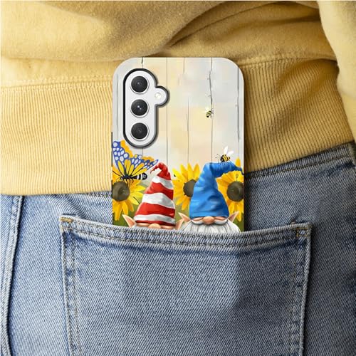 Garden Gnome Phone Case for Samsung Galaxy S25, Dual Layer Shockproof Rugged Cover with Soft TPU + Hard PC, Anti-Scratch Slim Fit Wireless Charging Compatible - color: Garden Gnome, size: 6.2" Galaxy S25