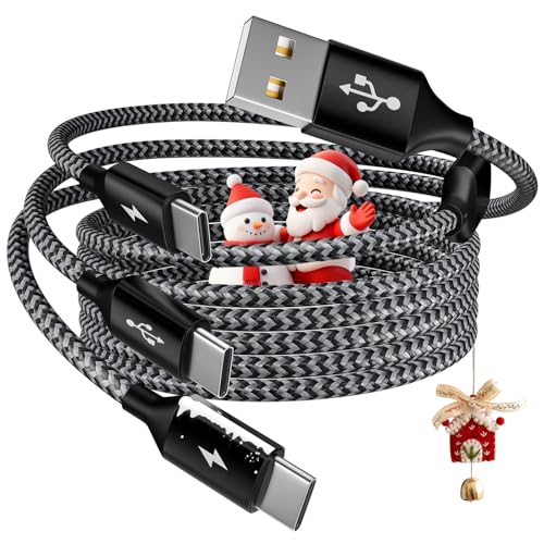 USB A to USB C Cable,3 in 1 USB C Multi Charging Cable for All Devices - color: Blackwhite, size: 1Pack5FT