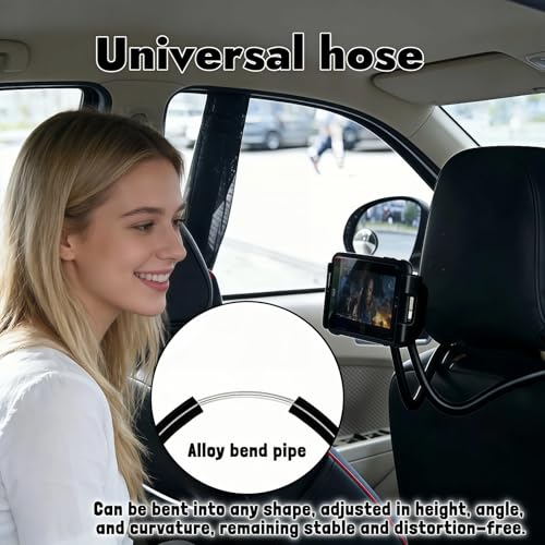 Lazy Phone Holder, 27.6" Flexible Arm Phone Mount, Black