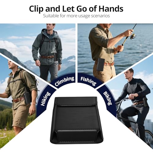 Magnetic Closure Holster for Samsung Galaxy A17, A16, A15, A14, A37, A36, A35, A32, A73 5G, A72, A71, A57, A56, A55, A54, XCover6 Pro, Motorola Edge, Moto G, G22, G84 (Fits Regular Case) (Black) - color: Black