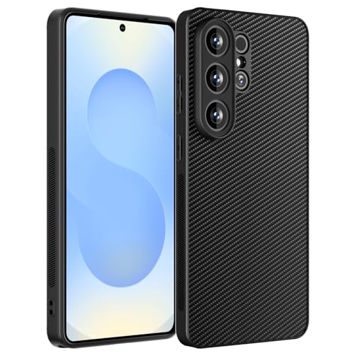 AICase for Samsung Galaxy S26 Ultra Case, Carbon Fiber Design Thin Slim Fit Shockproof Hybrid Hard PC Soft TPU Bumper Drop Protection Lightweight Aramid Fiber Protective Cover - color: Carbon Fiber, size: S26 ULTRA