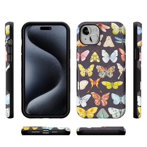 Casely iPhone 15 Plus Case | Midnight Monarch | Jenna Palek x Casely | Bold Protective Design | Compatible with MagSafe - color: Midnight Monarch | Jenna Palek x Casely