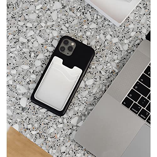 Phone Card Holder, Stretchy Credit Card Holder for Phone Case -2Pack White - color: White