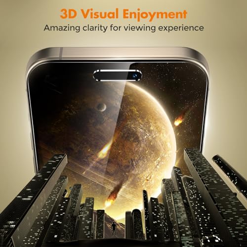UNBREAKcable Privacy Screen Protector for iPhone 15 Pro, 2-Pack - size: iPhone 15 Pro