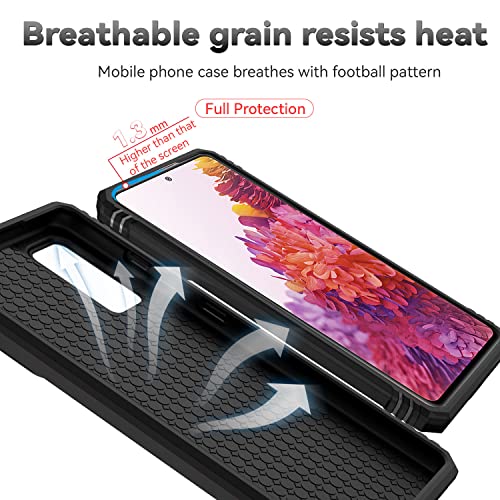 for Samsung Galaxy S20 FE 5G Case with Camera Lens Cover HD Screen Protector, Military-Grade Drop Tested Magnetic Ring Holder Kickstand Protective Phone Case for Samsung Galaxy S20 FE 5G (Black) - color: Black with camera cover Military-Grade 2nd gen