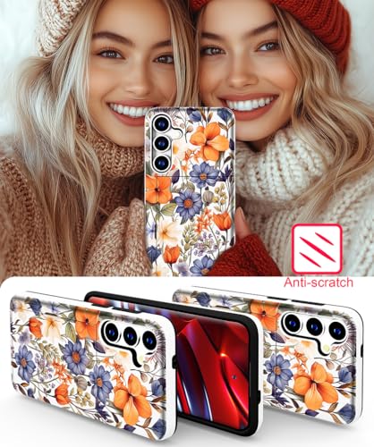 for Samsung Galaxy S24 / S25 Case - Blue Nice Floral - color: Blue Nice Floral