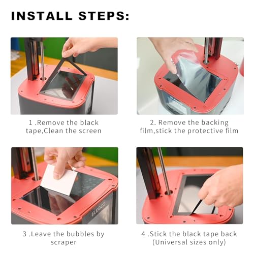 5Pcs Screen Protector for Anycubic Photon Mono 4/Mono 4 Ultra 7.1inch - size: for Mono 4