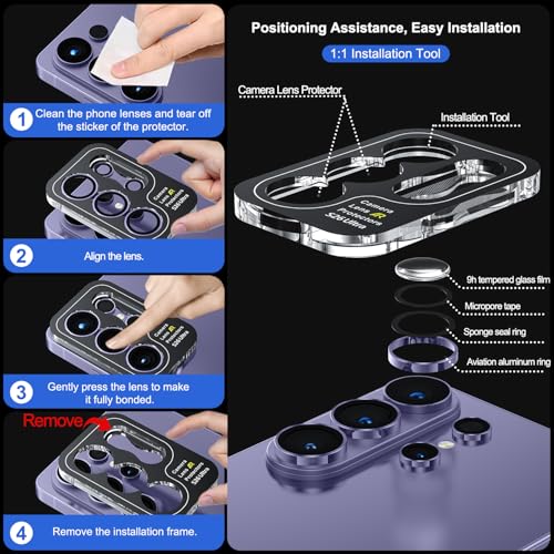WSKEN for Samsung Galaxy S26 Ultra Camera Lens Protector - Ultra Thin - color: Violet