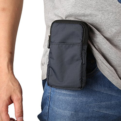 Small Cell Phone Crossbody Bag Men, 6.9" Cell Phone Cross Body Wallet Bag Nylon Mens Purse Travel Outdoor Carrying Case Pouch Pocket Smartphone Holder Messenger Shoulder Holster Wristlet Handbag - color: Dark Blue 6.9 Inch (10*18*3.5 CM)