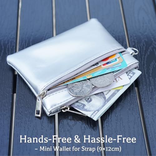 Clip and Go Strap for Phone with Wallet Crossbody, Bling Crystal Phone Strap Crossbody for Hands-Free Style - color: Multicolor