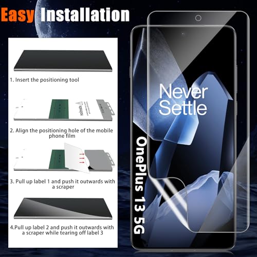 For OnePlus 13 5G Screen Protector Soft TPU (2 Pack) - size: One Plus 13 5G