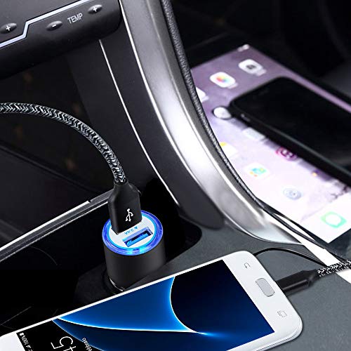 Fast Car Charger Android, Fast Charging Micro USB Cable - color: Brown