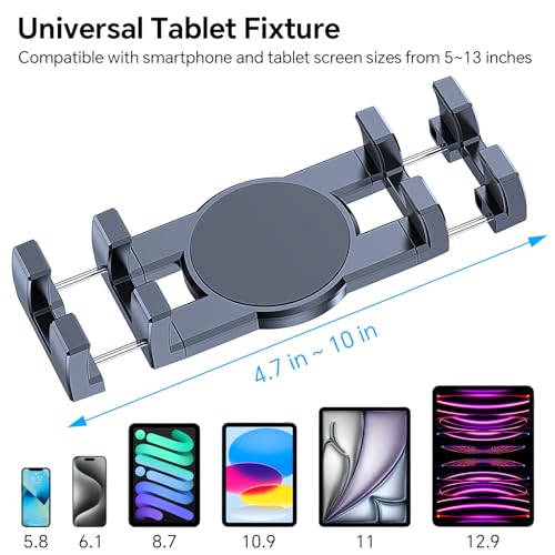 Coolpow Tablet Holder Mount for Spin Bike Quick Install 360° Adjustable