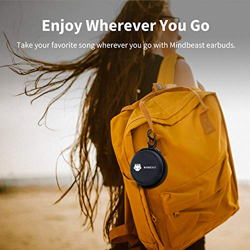 MINDBEAST Noise Cancelling Headphones Wired Earbuds with Microphone