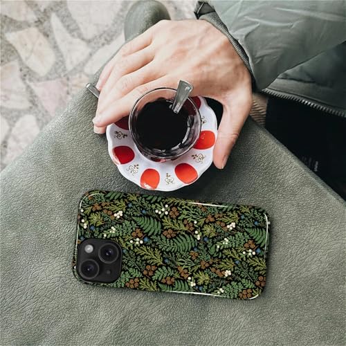 Case for iPhone 14 Plus, Shockproof Hybrid Protective Phone Case, Dual-Layer Drop Protection Anti-Scratch, Fern Leaf - color: Fern Leaf, size: iPhone 14 Plus