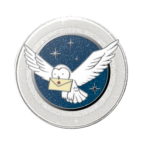 PopSockets Phone Grip for MagSafe, Magnetic Holder- Enamel Hedwig - color: Enamel Hedwig, style: MagSafe