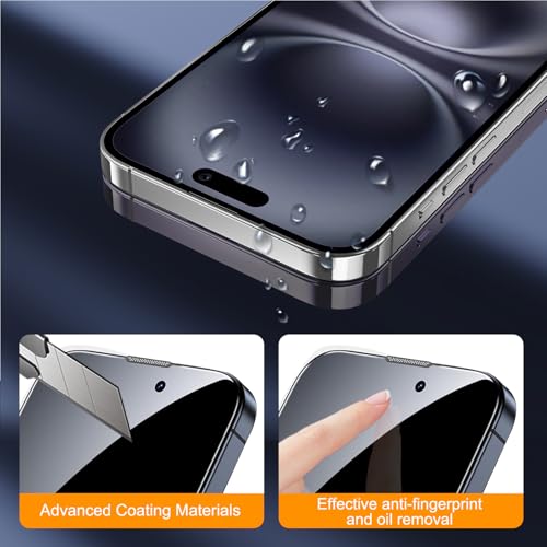 SIBEITU 3+3 Pack Screen Protector + Camera Lens Protector for iPhone 16 | 6.1 Inch HD 9H Hardness Tempered Glass Film, Scratch Resistant, Sensor Protection, Case Friendly, High Response, Bubble Free - size: iPhone 16 6.1"