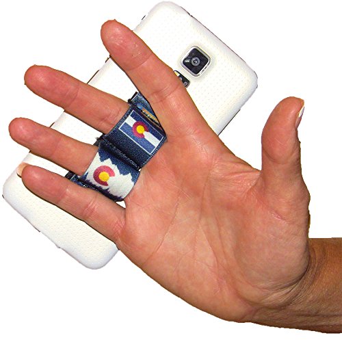LAZY-HANDS 2-Loop Phone Grip - FITS Most - Colorado Blue - color: Colorado Blue - Fits Most