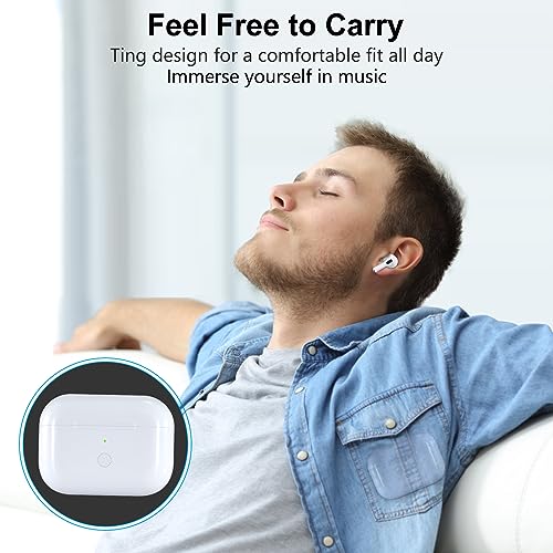 Wireless Charging Case Replacement Compatible with AirPods Pro 1st & 2nd Generation, AirPods Pro 1st & 2nd Charger with Bluetooth Pairing Sync Button