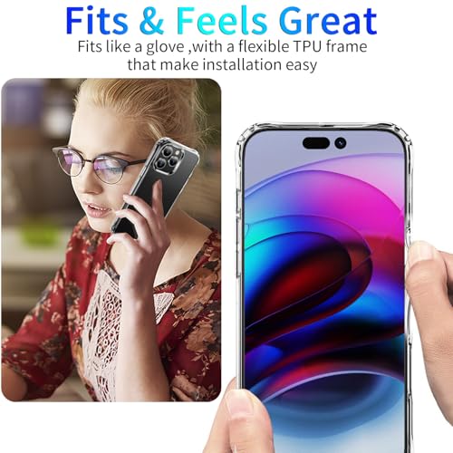 DEERLAMN Clear Case for iPhone 16 Pro Max 6.9-Inch, Military Grade Drop Protection Anti-Scratch Transparent Ultra Slim Non-Yellowing Shockproof Protective Phone Cover - size: iPhone 16 Pro Max 6.9-Inch
