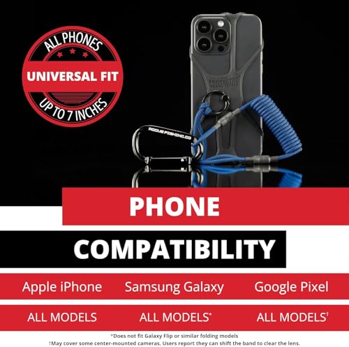 Rogue Fishing Co. The Protector Phone Tether - Phone Leash - color: Rogue Black