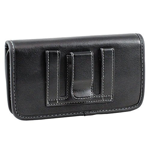 Golden Sheeps Pouch Compatible for iPhone 11 PRO 5.8, iPhone Xs,iPhone X 5.8 INCH XXL Size Leather Belt Clip Pouch Case Cover Holster (Fits Phone with Extended Battery or Thick Case On)