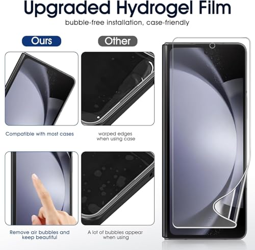 2 Sets Screen Protector for Samsung Galaxy Z Fold Special 8.0", High Definition Clear Soft TPU Screen Protector, 2 Front + 2 Inner Flexible Film Hydrogel, Self-Healing, Bubble-Free - size: Samsung Galaxy Z Fold Special