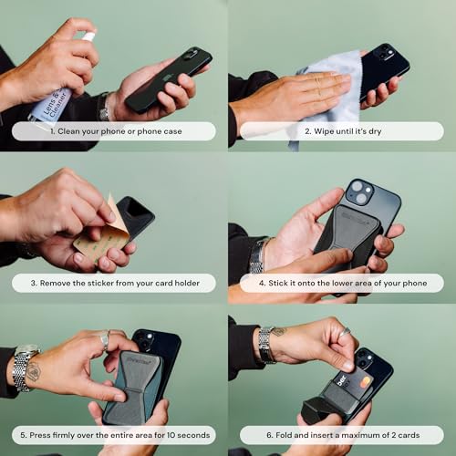 Elite Tech Gear Secure Phone Card Holder with Adjustable Stand