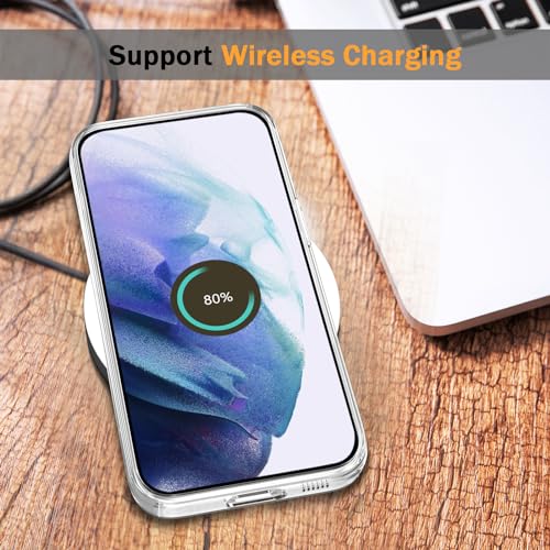 TENOC Phone Case for Samsung Galaxy S21 FE 5G, Clear Case Shockproof Protective Bumper Slim Cover - color: Clear, size: S21 FE