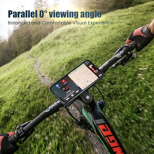 Bike Stem Phone Mount Holder, Dual Lock Secure Grip, 1-Hand Quick Release - style: Dual-Clip Stem Cap Mount