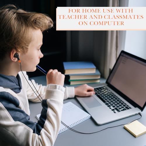 Kanayu 100 Pack Wired Earbuds Bulk for Classroom, No Mic 3.5mm, Orange - color: Orange