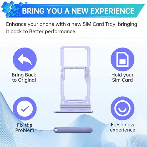 Sim Card Tray Replacement for Samsung Galaxy A34 Violet