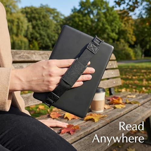Threetols Hand Strap for Kindle Accessories Comfy Silicone Grip Alternative to Case or Cover Fits Versatile and Lightweight Finger Grip Holder(Black) - color: style 1