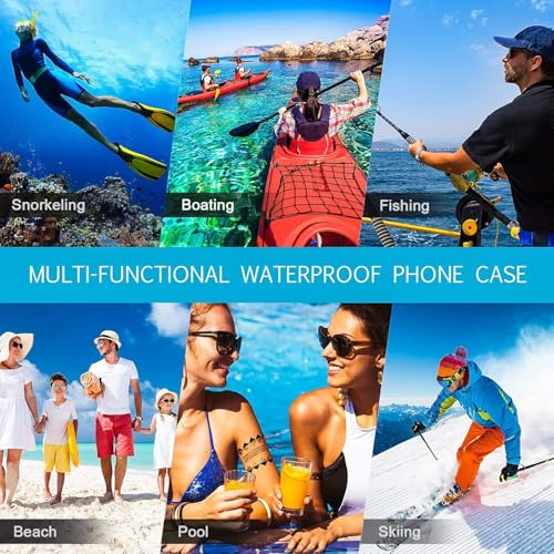 Weewooday 32 Pieces Waterproof Phone Pouch Bulk Universal Multicolor Cellphone Case Ipx8 Waterproof up to Smartphone 6.9 Inch for Cruise Gifts Beach Pool Party Outdoor Swimming Snorkeling