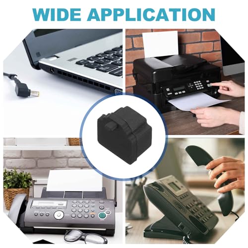 MECCANIXITY Black RJ11 Port Duct Covers Caps, Silicone Anti-Dust Plugs Caps Protector Covers for Computer Digital Socket Printer, Modem, Router, Telephone Jack, Pack of 50 - color: Black
